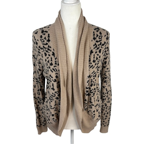 Rachel Zoe Cheetah Print Cardigan Size M - Picture 1 of 7